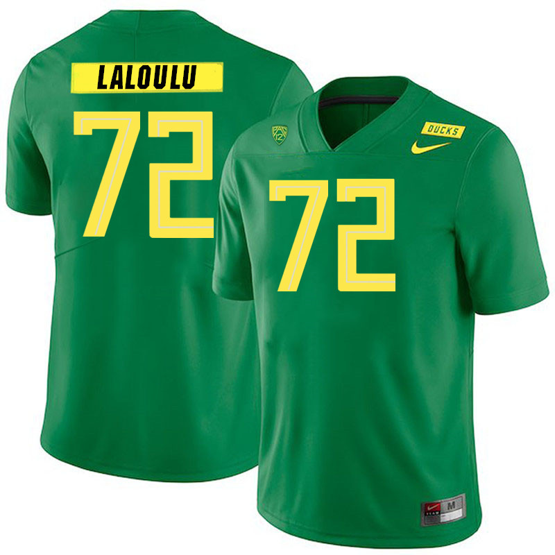 Men #72 Iapani Laloulu Oregon Ducks College Football Jerseys Stitched Sale-Green - Click Image to Close